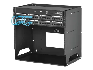 Startech Rack de serveur mural 8U en acier solide avec étagère intégrée (WALLSHELF8U) - miniature 4