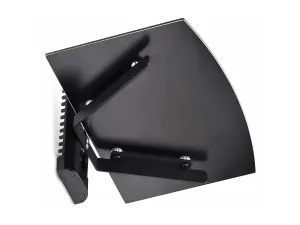 StarTech .com Floating Wall-Mounted AV Shelf, Adjustable Height Shelf For Under TV, Organize A/V Equipment On Black Tempered Glass Shelf - miniature 3