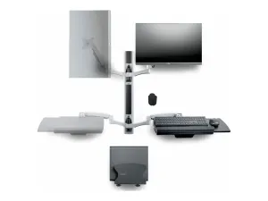 StarTech .com Poste de Travail Mural, Support VESA de Moniteur/Écran 32" - miniature 1