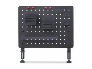 StarTech .com Clamp-On Pegboard with Accessories, 16.5 x 12.5in (42 x 32cm), Steel Pegboard, Desktop Storage Organizer, Desk Mount Peg Board, Black - miniature 1