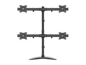 Eaton Tripp Lite Series TV Desk Mount Monitor Stand Quad-Display Swivel Tilt for 13" to 27" Displays - miniature 1