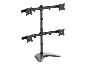 Eaton Tripp Lite Series TV Desk Mount Monitor Stand Quad-Display Swivel Tilt for 13" to 27" Displays - miniature 2