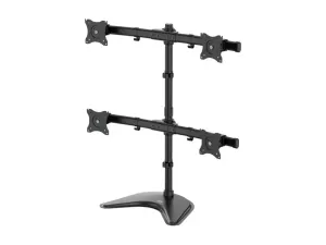 Eaton Tripp Lite Series TV Desk Mount Monitor Stand Quad-Display Swivel Tilt for 13" to 27" Displays - miniature 5