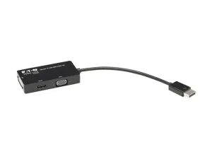 Eaton Tripp Lite Series DisplayPort to VGA / DVI / HDMI 4K x 2K @ 24/30Hz Adapter Converter - miniature 2