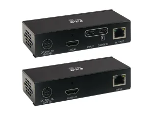 Eaton Tripp Lite Series USB C to HDMI over Cat6 Extender Kit with KVM Support, 4K 60Hz, 4:4:4, Transmitter/Receiver, USB, PoC, HDCP 2.2, up to 230 ft., TAA; - miniature 5