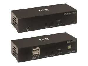 Eaton Tripp Lite Series HDMI over Cat6 Extender Kit with KVM Support, 4K 60Hz, 4:4:4, USB/IR, PoC, HDR, HDCP 2.2, 230-ft. (70.1 m), TAA - miniature 4
