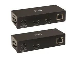 Eaton Tripp Lite Series HDMI over Cat6 Extender Kit with KVM Support, 4K 60Hz, 4:4:4, USB/IR, PoC, HDR, HDCP 2.2, 230-ft. (70.1 m), TAA - miniature 2
