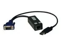 Eaton Tripp Lite Series USB Single Server Interface Unit Virtual Media KVM Switch HD15 USB RJ45 TAA - miniature 2
