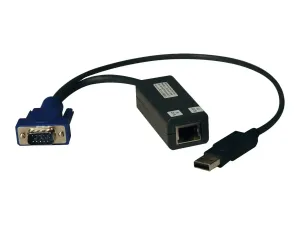 Eaton Tripp Lite Series USB Single Server Interface Unit Virtual Media KVM Switch HD15 USB RJ45 TAA - miniature 1