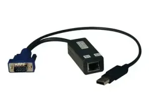 Eaton Tripp Lite Series USB Single Server Interface Unit Virtual Media KVM Switch HD15 USB RJ45 TAA - miniature 3