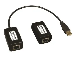 Eaton Tripp Lite Series 1-Port USB Over Cat5/Cat6 Extender Video Transmitter Receiver 150' - miniature 1