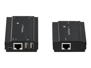 StarTech .com Hub USB 2.0 sur Câble Ethernet CAT5e/CAT6 Unique (RJ45) - miniature 1