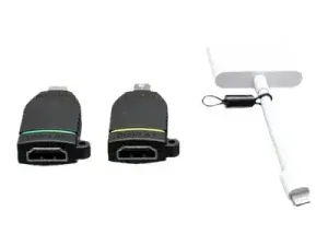 C2G Universal 4K HDMI Adapter Ring with Color Coded Mini DisplayPort, USB-C, and Lightning - miniature 3