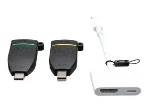 C2G Universal 4K HDMI Adapter Ring with Color Coded Mini DisplayPort, USB-C, and Lightning - miniature 2