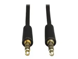 Eaton Tripp Lite Series 3.5mm Mini Stereo Audio Cable for Microphones, Speakers and Headphones (M/M), 15 ft. (4.57 m) - miniature 3