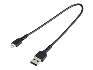 Startech Câble USB-A vers Lightning Noir Robuste 30cm - miniature 1