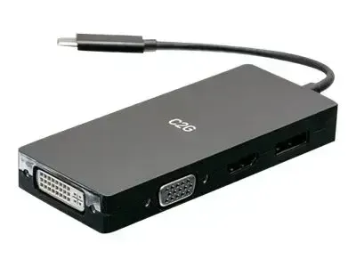C2G USB C Multiport Adapter with HDMI, DisplayPort, DVI & VGA