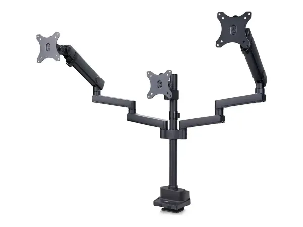 StarTech.com Triple Monitor Desk Mount For Up To Three 27in Screens, VESA 75x75/100x100, Tool