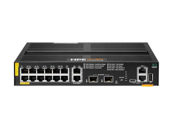 HPE Aruba 6200F 12G Class4 PoE 2G/2SFP+ 139W Switch
