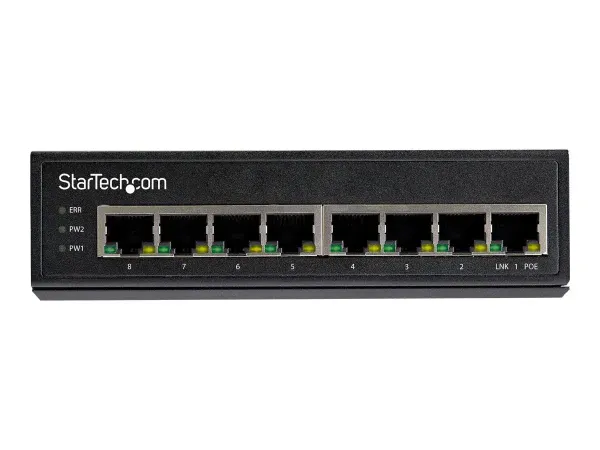StarTech .com Switch Industriel PoE Gigabit 8 Ports IP-30 30W Non Géré