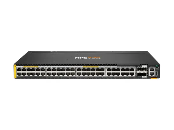 HPE Aruba Networking CX 6300L 48p Smart Rate 1G/2.5G/5G Class8/6 PoE 2p 50G and 2p 10G LRM L2 Switch