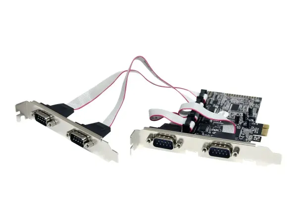Startech Carte PCI Express avec 4 Ports DB-9 RS232