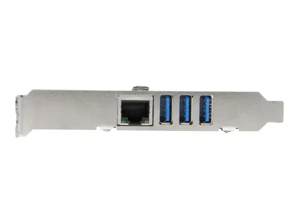 StarTech .com Carte PCI Express à 3 ports USB 3.0 et 1 port Gigabit Ethernet avec UASP