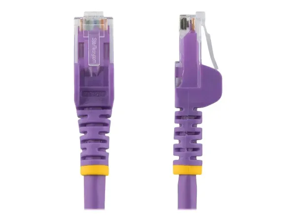 StarTech.com 3m CAT6 Ethernet Cable, 10 Gigabit Snagless RJ45 650MHz 100W PoE Patch Cord, CAT 6 10GbE UTP Network Cable w/Strain Relief, Purple, Wiring is UL Certified/TIA