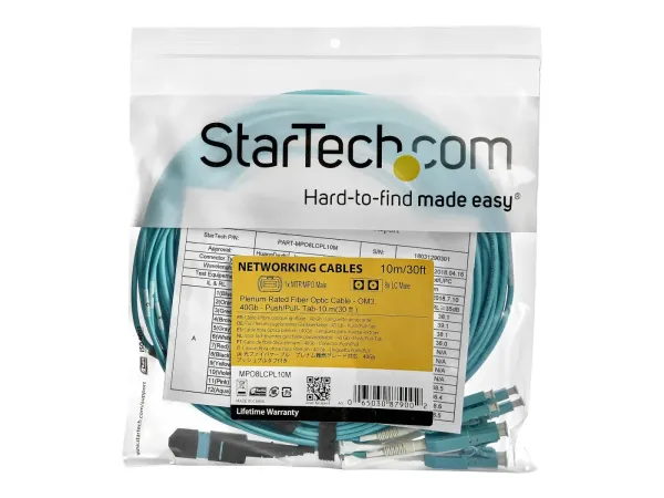 StarTech.com MTP to LC Breakout Cable