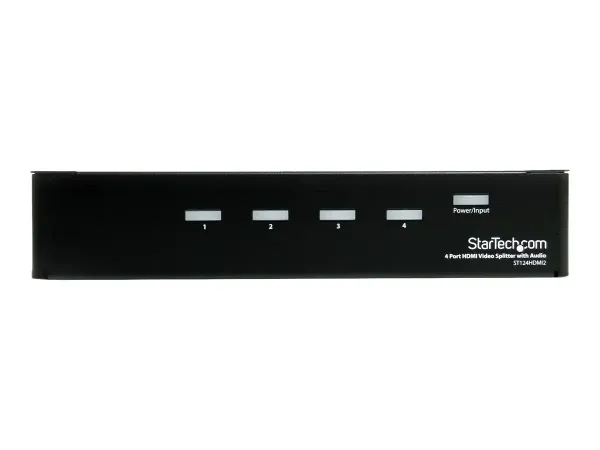 StarTech.com Répartiteur vidéo et amplificateur de signal HDMI haute vitesse à 4 ports avec audio