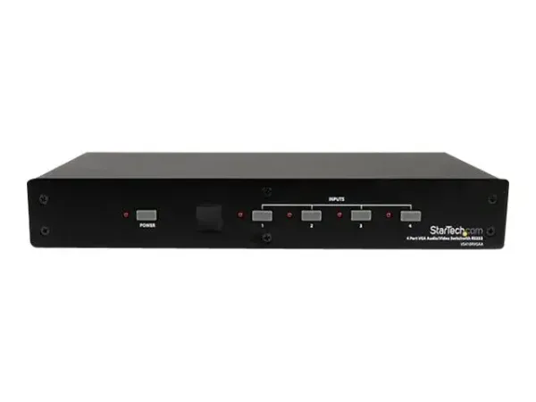 StarTech.com Commutateur audio / video VGA 4 ports avec controle RS232