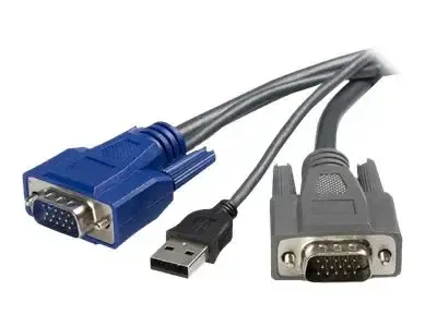 StarTech .com Cable KVM ultrafin 2 en 1 USB VGA