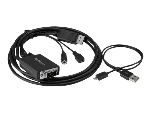 StarTech Câble adaptateur DisplayPort vers VGA de 2 m avec audio