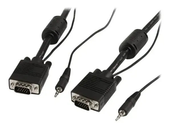 StarTech.com Câble vidéo coaxial pour écran VGA haute résolution 10 m avec audio HD15 M/M