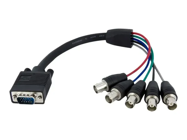 StarTech.com Câble d'écran coaxial VGA vers 5x BNC RGBHV de 30cm