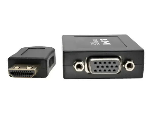 Eaton Tripp Lite Series HDMI to VGA with Audio Converter Cable Adapter for Ultrabook/Laptop/Desktop PC, (M/F), 6-in. (15.24 cm)