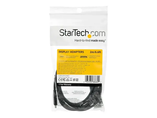 StarTech .com Câble USB Type-C vers DisplayPort 1.2 (bidirectionnel)