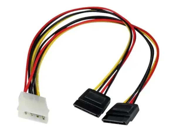 StarTech .com Câble d'Alimentation Adaptateur en Y Molex vers Double SATA