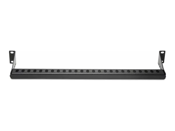 StarTech.com 1U Rack Mountable Cable Lacing Bar w/Adjustable Depth, Cable Support Guide For Organized 19" Racks/Cabinets, Horizontal Cable Guide For Patch Panels/Switches/PDUs