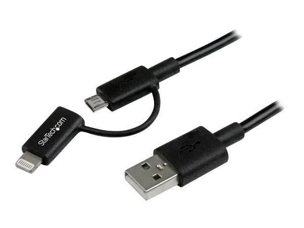 StarTech.com Câble Lightning 8 broches ou Micro USB vers USB de 1 m