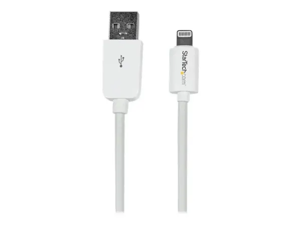 StarTech .com Câble Apple® Lightning vers USB pour iPhone, iPod, iPad 3 m Blanc