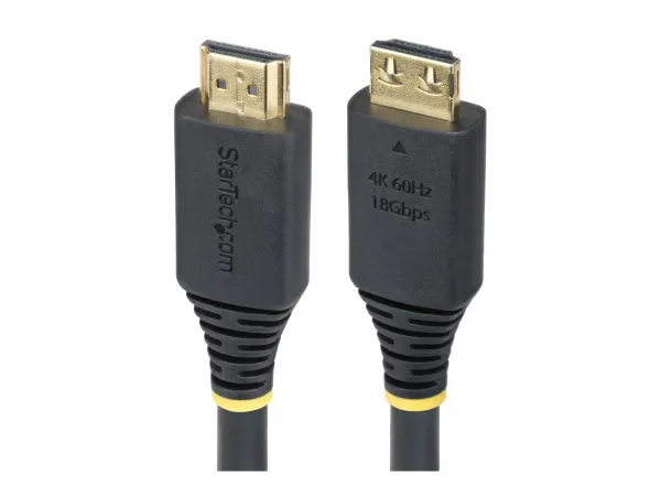StarTech .com 15ft High Speed HDMI Cable w/Gripping Connectors, 4K 60Hz