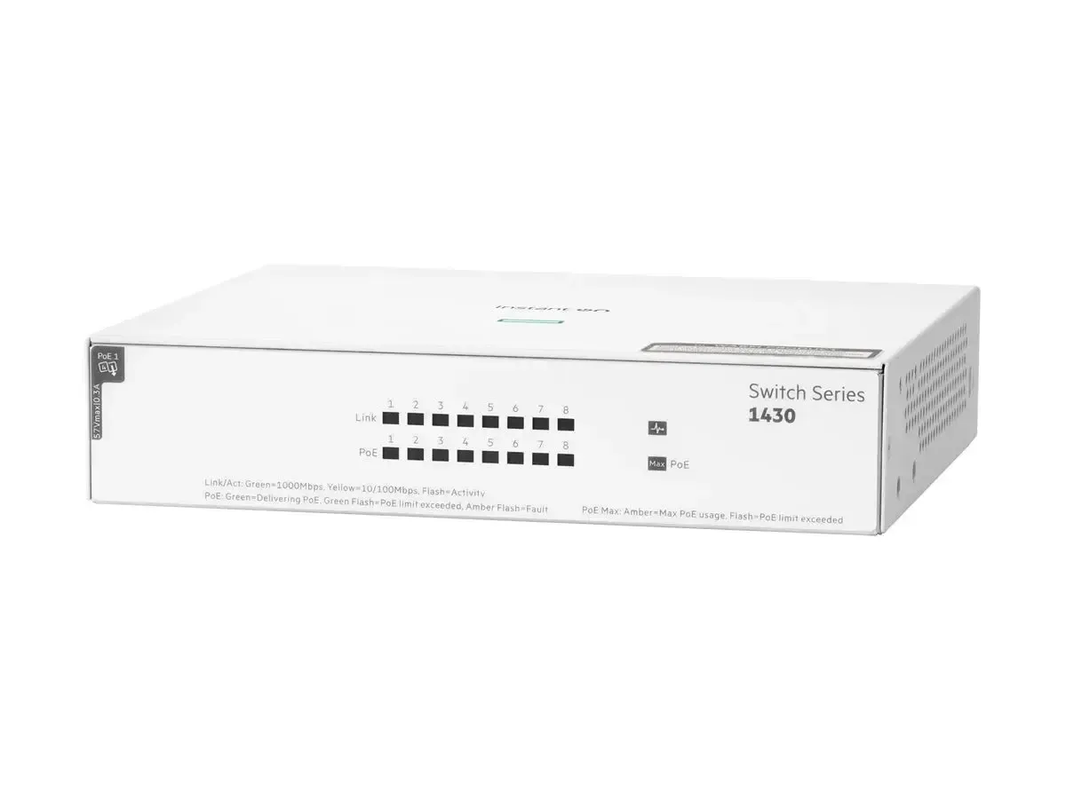 HPE Networking Instant On 1430 8G Class4 PoE 64W Switch