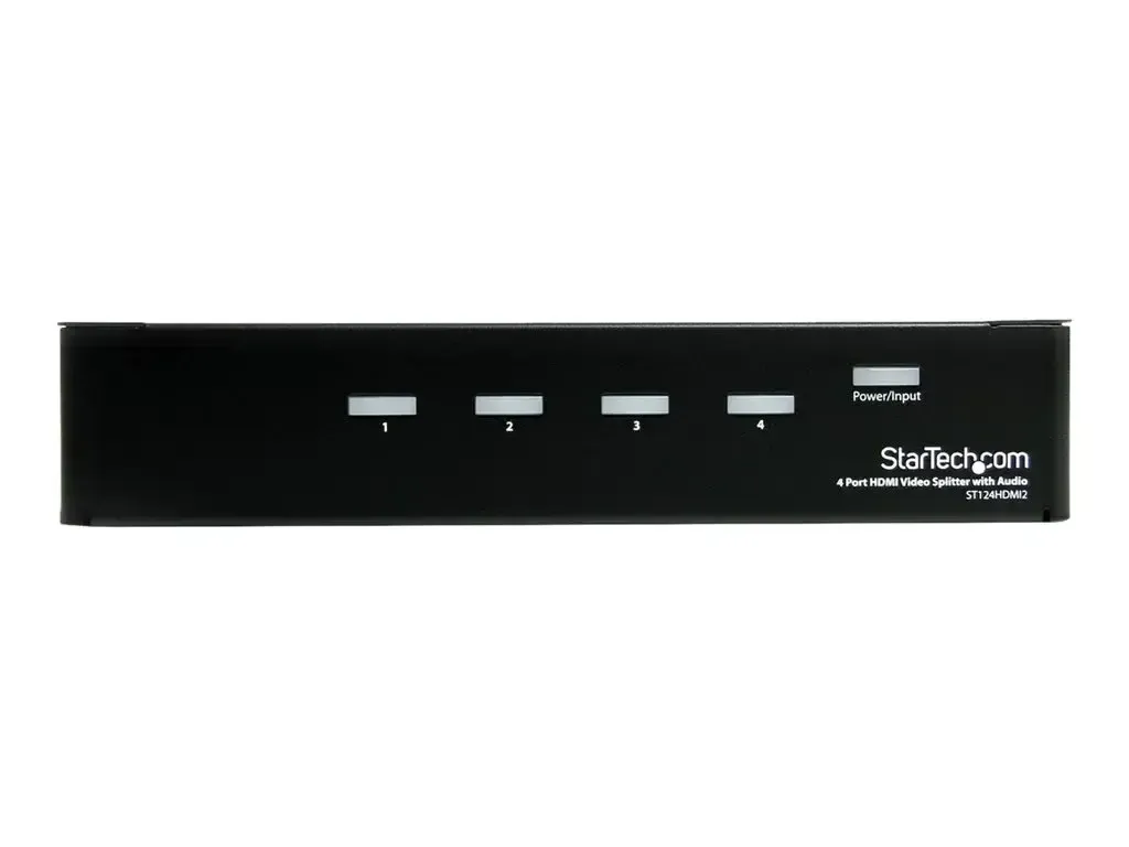 StarTech .com Répartiteur vidéo et amplificateur de signal HDMI haute vitesse à 4 ports avec audio