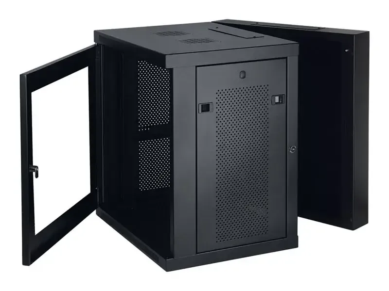 Eaton Tripp Lite Series 12U Wall Mount Rack Enclosure Server Cabinet Hinged Swinging Acrylic Window