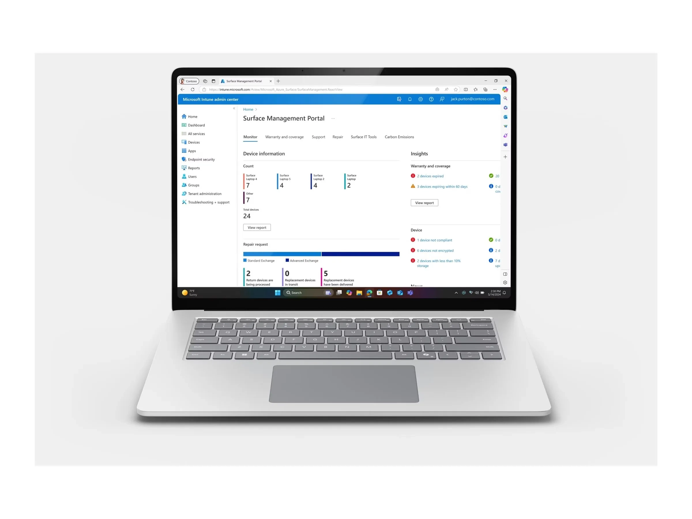 Microsoft Surface Laptop Copilot+ PC for Business