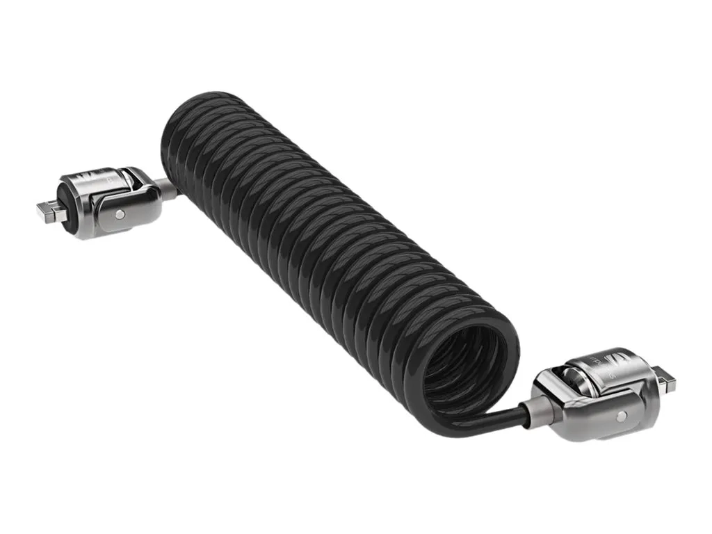Compulocks Câble de sécurité à clé en T double tête enroulé