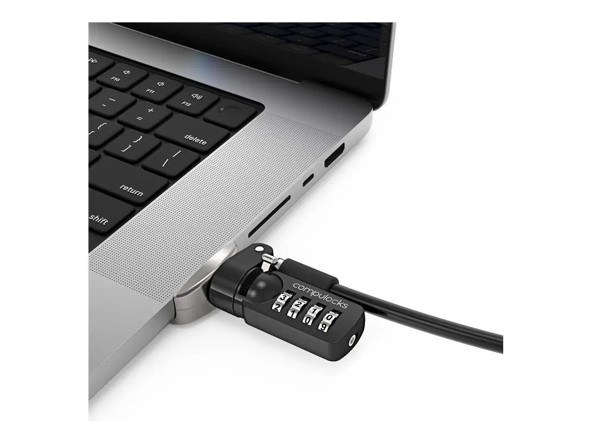 Compulocks Ledge Lock Adapter for MacBook Pro 16" M1, M2 & M3 with Combination Cable Lock