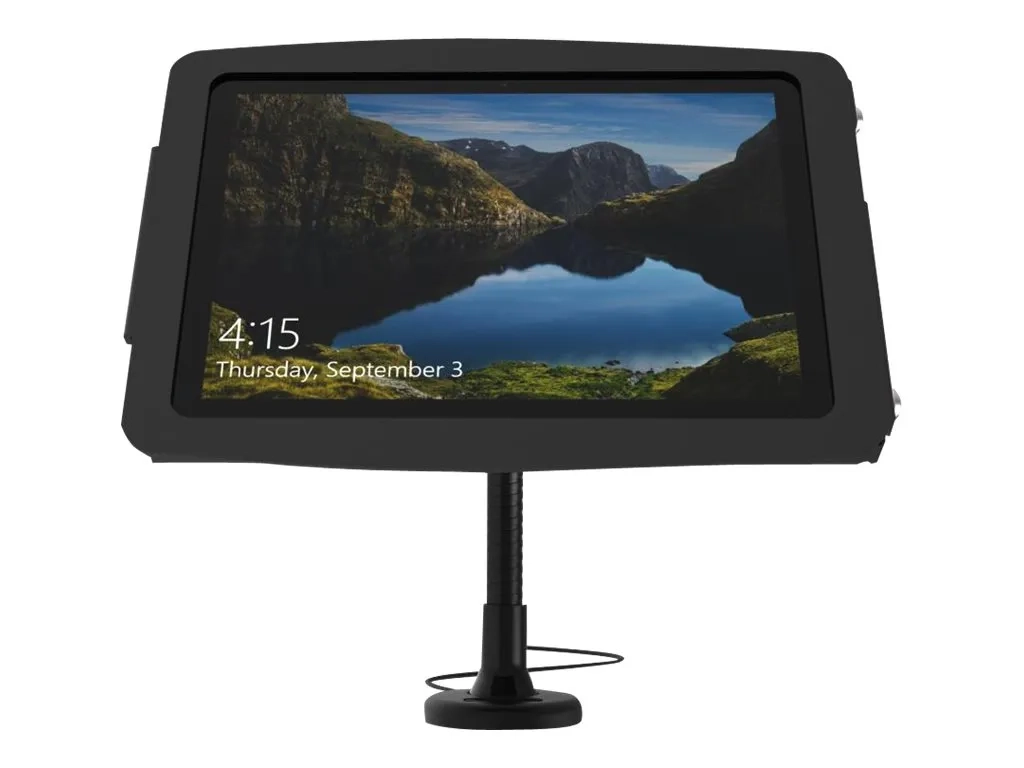 Compulocks Flex Arm Surface Pro 7 / Galaxy TabPro S Counter Top Kiosk Black