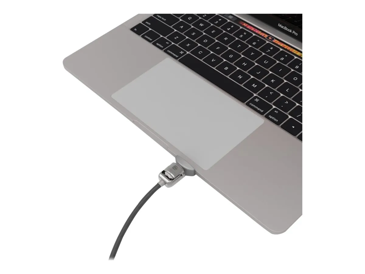 Compulocks MacBook Pro 13" M1 & M2 Adaptateur Ledge avec câble à clé argenté
